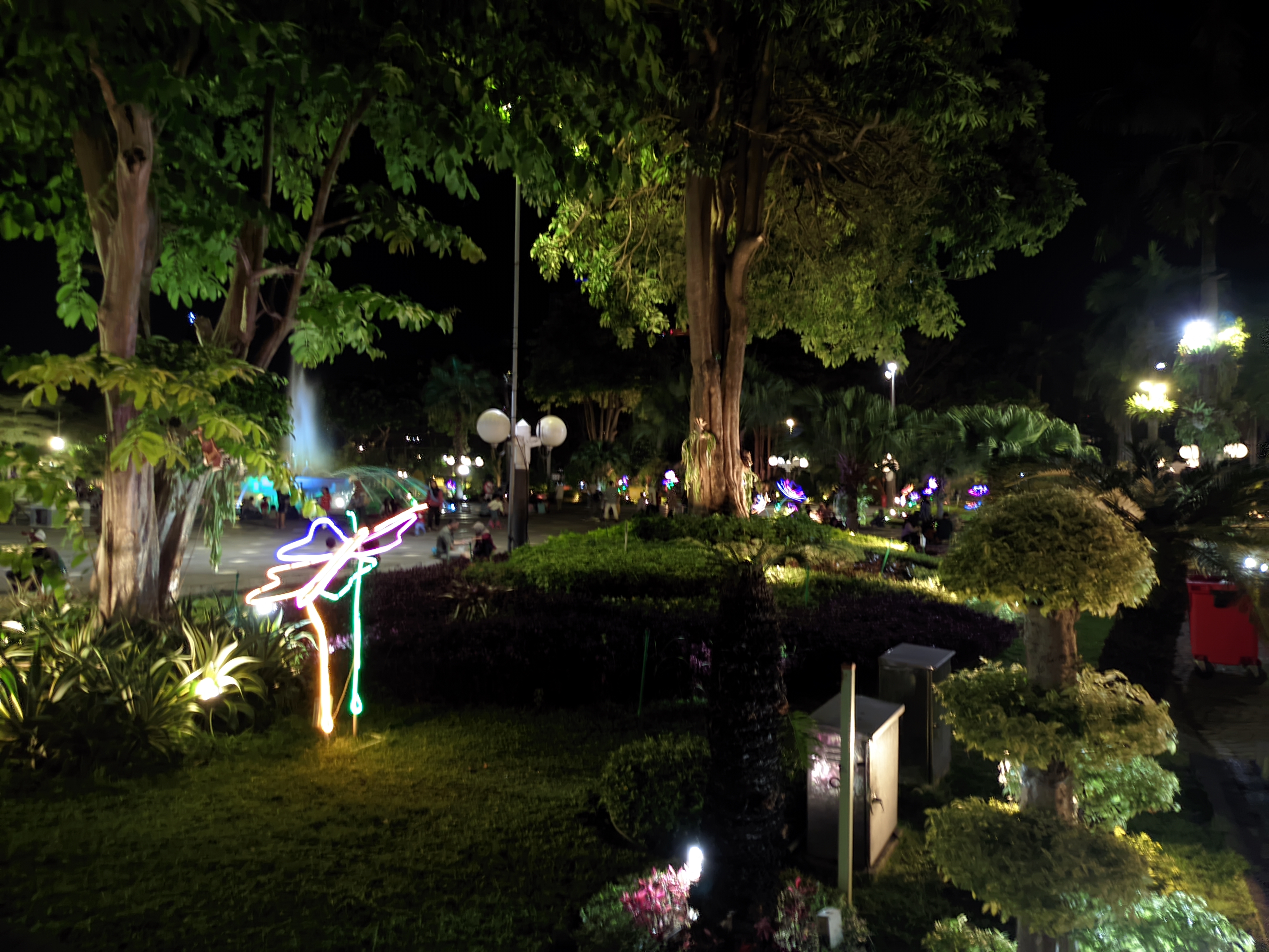 City Hall Park at Night